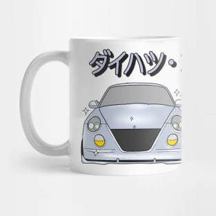 Silver Daihatsu Copen & Maneki-Neko Mug